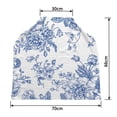 thumbnail image 2 of PKQWTM Blue Flowers Peonies Roses Sweet Peas Bell Nursing Cover Baby Breastfeeding Infant Feeding Cover Baby Car Seat Cover, 2 of 2