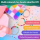 thumbnail image 4 of Kit para hacer pulseras de cuentas, 4800 piezas de cuentas de arcilla, 24 colores, cuentas planas preppy, juego de bricolaje con cuentas de letras, cuentas de letras, cuentas de números, cuentas, 4 of 7