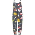 thumbnail image 5 of HNMKIU Kids Christmas Bodysuit Toddler Baby Girl Christmas Prints Jumpsuit Sleeveless Romper Outfits Pants Clothes Christmas Outfit Grey - 3-4Years, 5 of 5
