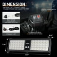 thumbnail image 4 of Nilight White 48Led Visor Strobe Lights Interior Windshield Emergency Warning Lights Super Bright Led Strobe Lights for Trucks, 4 of 7