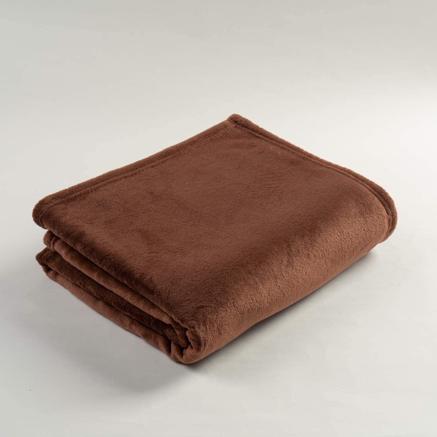 Flannel Blanket Fleece Throw Queen Size Brown All Season Lightweight Plush Cozy Super Soft Luxury Couch Sofa Bed Blanket