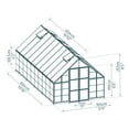 thumbnail image 6 of Palram - Canopia Balance 10' x 20' Polycarbonate/Aluminum Walk-In Greenhouse - Silver - with Roof Vents, 6 of 11