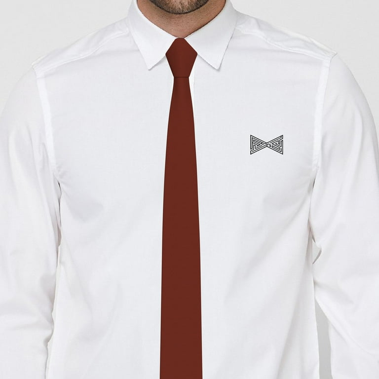 Terracotta Tie Premium Mens Wide Gabardine Matt Necktie