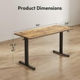 thumbnail image 3 of FEZIBO Electric Standing Desk Adjustable Height, 40 x 24 Inch Sit and Stand Desk, Home Office Desk, Ergonomic Workstation Computer Desk, Light Rustic, 3 of 6