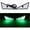 Green, variant on Universal Car LED Devil Eyes Light Demon Eyes Headlight Motorcycle Mini Turn Signal Flasher Tail Lamp Auto Decoration Lights 4pcs(Orange)
