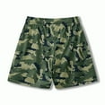 thumbnail image 6 of EchfiProm Shorts Men Green Sports Running Fitness Elastic Waist Shorts Camouflage Beach Shorts XL, 6 of 6