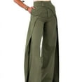 thumbnail image 3 of European And American Cross-design Casual Wide-leg Pants, 3 of 3