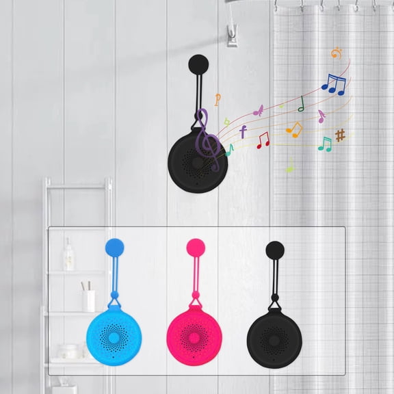 Shower Speaker under $5! Cagogo Bluetooth Shower Speaker, IP64 Waterproof Speaker, Suction Cup Wireless Speaker, Hands-Free Call Function, Portable Outdoor Speaker