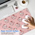 thumbnail image 4 of Long Mouse Pads for Desk,Pink Cow Strawberry Head Pattern Desk Mats on Top Of Desks, Desk Mouse Pad Extra Large with 3mm Non-Slip Base and Stitched Edge for Gaming,Office,Work,Home 35.4"x15.7", 4 of 6