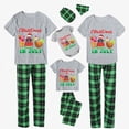 thumbnail image 1 of Pijamas familiares navideños a juego, conjuntos de pijamas de Papá Noel en julio, gris, 1 of 3