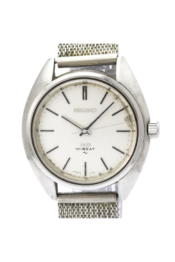 Pre-Owned SEIKO King Seiko Steel Hand-Winding Mens Watch 45-7010 Vintage