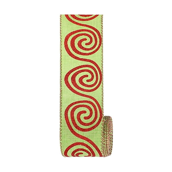 TIELUTT Christmas Silk Ribbon 6.3cm Polka Dot Swirl Fabric Ribbon Christmas Party Flag Streamers Event Wristbands Variety Pack Event Dress for Women plus Size Party Adults Event Wristbands Multicolor