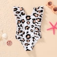 thumbnail image 3 of Younger Tree Baby Girl One Piece Swimsuit Toddler Sleeveless Beach Bikini Bathing Suit Swimwear for 3-4T, 3 of 7