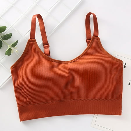 

MRULIC bras for women Women s Adjustable Sports Front Closure Extra-Elastic Breathable Undershirt Bra Brown + One size