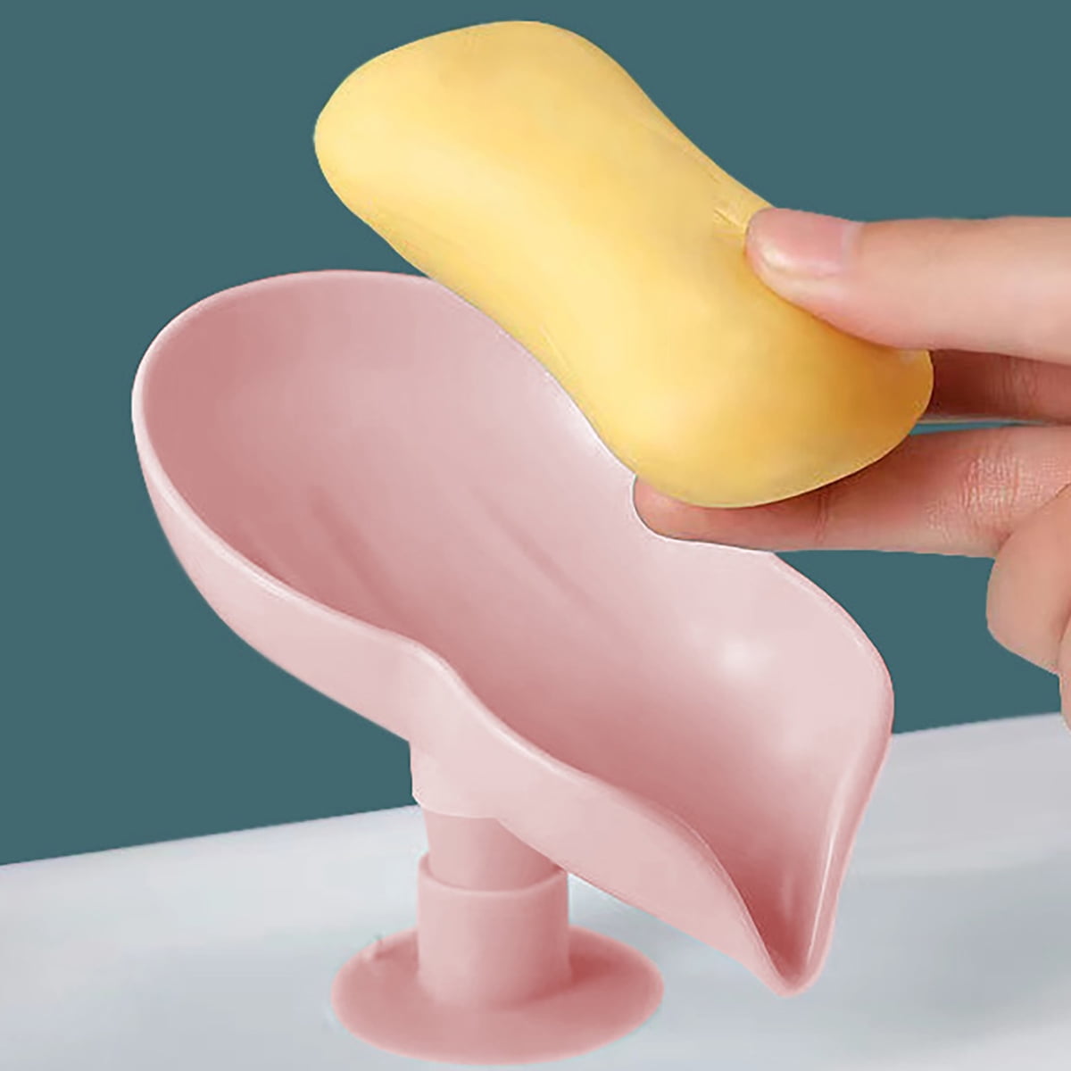 Travelwant 2Pcs Silicone Soap Dish with Drain, Bar Soap Holder for