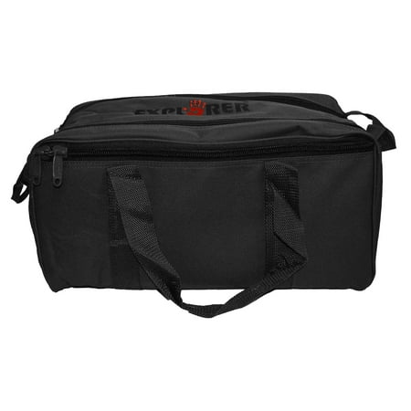 Every Day Carry Tactical Shooting Range Bag with Pistol Pouches and Dual Zippers