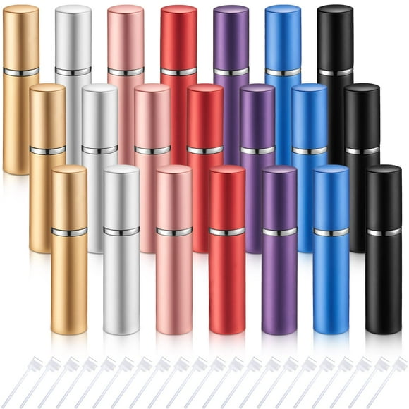 Botellas atomizadoras de perfume Tessco, 21 piezas, 5 ml, recargables