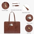 thumbnail image 2 of Bolsa para portátil LOVEVOOK Vintage de piel de 17.3 pulgadas para mujer, 2 of 8