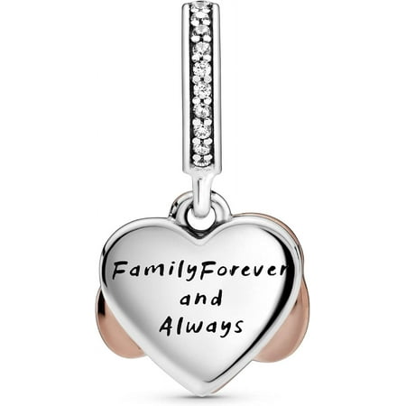 Pandora Sparkling Infinity Heart Dangle Charm Bracelet Charm Moments Bracelets - Stunning Women's Jewelry - Made Rose, Sterling Silver, Cubic Zirconia & Enamel no box