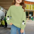 thumbnail image 2 of Mercatoo Teen Girls Pullover Sweatshirts Halloween Gho𝐬t Graphic Long Sleeve Crew Neck Tops Clothes Kids Cotton Warm Fall Outfits, 2 of 5
