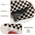 thumbnail image 6 of Round Rug 4Ft Washable Non-Slip, Sunflowers Rooster Circle Area Rugs for Living Room Bedroom, Farmhouse Vintage Beige Burlap Plaid Indoor Floor Mats Carpet Runner for Home Decor Aesthetic, 6 of 8