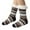Black, variant on Winter Socks For Men Slipper Women Christmas Cute Printed Lined Thicked Socks With Grippers Non Thermal Cozy Crew Snow Sock,Coffee