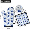 thumbnail image 6 of Pioneer Flower Floral Print Pattern 2-Pack Oven Mitts Set, Heat Resistant Kitchen Gloves, 7.7" X 12", 6 of 6
