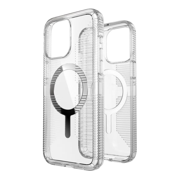 Speck Gem Grip Case Shock-Resistant Slim for iPhone 15/14, Clear