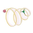 thumbnail image 2 of para Gatos, Juguete Plegable para Mascotas con Juguete de Plumas, Animales Pequeños, Tienda de Juegos Portátil para Conejos, Gatitos, Suministro Redondo de sisal Yinane Gato Túnel, 2 of 7