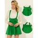 thumbnail image 2 of Falda con Tirantes Allegra K de Cintura Alta para Mujer Verde XL, 2 of 4