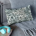 thumbnail image 2 of Plutus Green Luxe Lash Animal Faux Fur Luxury Throw Pillow - Double sided 26" x 26", 2 of 5