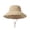 Khaki, variant on Sun Hats for Women Gardening Hat Wide Brim Ponytail Beach Sun Protection Breathable Cotton Summer Hat with Fold-Up Brim, Army Green