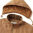 thumbnail image 2 of Dvprdro Jackets for Men Man Solid Color Leisure Pocket Zipper Hooded Long Sleeves Jacket Loose Coat, 2 of 5