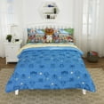 thumbnail image 3 of Animal Crossing Kids Full Bed in a Bag, Gaming Bedding, Comforter and Sheets, Green, 3 of 10
