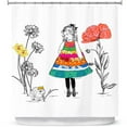 thumbnail image 1 of Shower Curtains 70" x 93" from DiaNoche Designs by Marci Cheary - Princess, 1 of 1