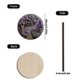 thumbnail image 5 of 2D Plane Wooden Welcome Door Hanging, Home Window Wall Decoration, Lavender Themed Welcome Sign with Jute Rope, Farmhouse Style Entryway Decor,A, 5 of 5