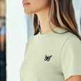 thumbnail image 5 of Dalix Butterfly Everyday Tee Lightweight Short Sleeve Summer Shirt Womens in Cucumber 2XL XX-Large, 5 of 5
