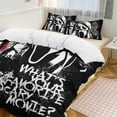 thumbnail image 2 of Movie Ghost-face Scream Thickened Bed 3 Pieces Set With Pillow Shams for All Seasons 86"x70", 2 of 7