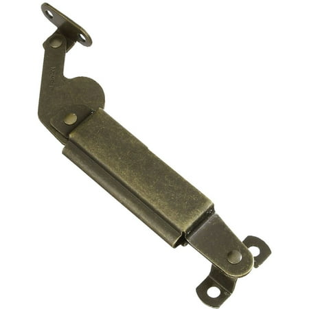

National Catalog V1893 Antique Brass Left-Handed Spring Lid Support N208660 N208660 202339