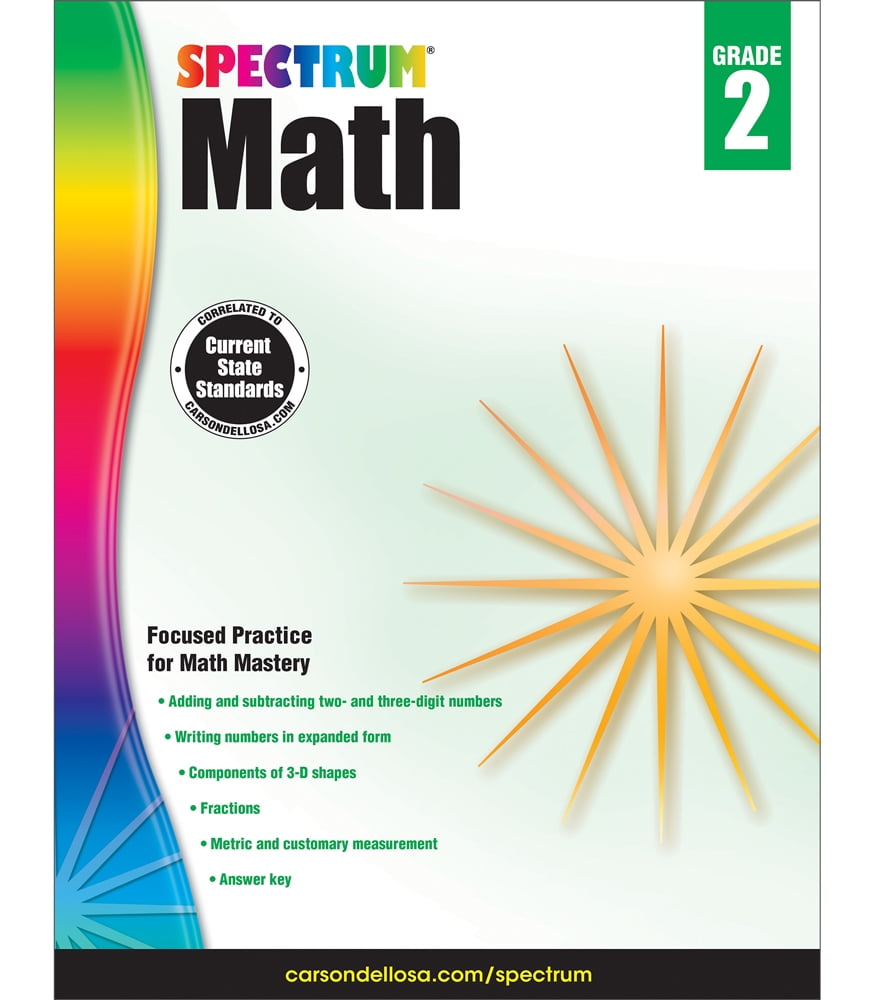 Spectrum: Spectrum Math Workbook, Grade 2 (Paperback) - Walmart.com
