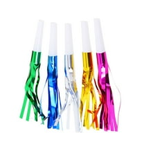Sipeihong Party 18pcs Glitter Fringed Metallic Blowouts Noise Maker Whistles Kids Toy Birthday Party Favors (Random Color)