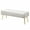 PU-Ivory White, variant on Upholstered Tufted Bench Entryway Ottoman Footrest Living Room Foot Stool PU,Ivory white