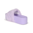 thumbnail image 3 of Liliana Faux Fur Platform Slide Sandal 20265, 3 of 6