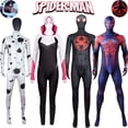 thumbnail image 2 of Unisex Spiderman 2099 Gwen Miles Jonathan Ohnn Cosplay Traje Ajustado Adulto Halloween Party Props Niño Fans Juego De Rol Ropa, 2 of 4