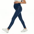 thumbnail image 3 of CHUMUD Women's Maternity Jeans Over Belly Skinny Stretchy Denim Pants Comfy Slim Pregnancy Pants, S-XXL, 3 of 3