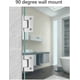 thumbnail image 3 of Frameless Glass Door Hinges Shower Room Accessories 90 Degree Glass Door Hinge Hinge Stainless Steel Bathroom Clip (sliver)(1pcs), 3 of 5