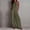 #0282-Army Green, variant on Womens Plain Jumpsuit Casual Loose Sleeveless Halter Straps Wide Leg Pants Baggy Overalls With Pockets