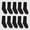 Black, variant on Women's Crew Socks, Cushioned, 10-Pack, Size 5-9