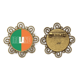 thumbnail image 1 of Irlanda, país, nombre de la bandera Broche de flores, regalo de joyería para mujeres y niñas Unbranded M, 1 of 3