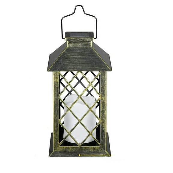 Kedshhgu Solar Lanterns Outdoor Hanging Lantern Lights, Waterproof LED Decorative Garden Light for Decorating Gardens, Porches, Patios and Yards